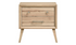 Solid Oak Wood Engineered and Veneer Bedroom Set - Natural oak - 2 Drawer Night Table
