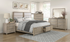 Solid Wood Engineered and Ash Veneer Bedroom Set - Light Gray