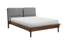 Solid Wood Engineered and Veneer Bedroom Set - Walnut Veneer - King Bed