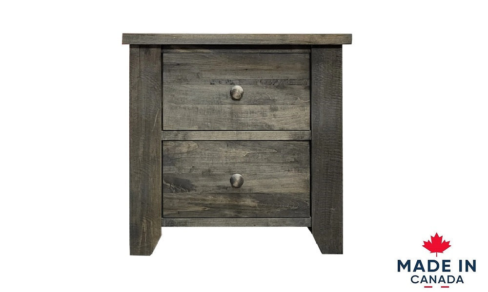 Solid Wood Maple Bedroom Furniture Set - 2 Drawer Night Table