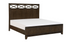Solid Wood and Ash Veneer Bedroom Set - Dark Brown - King Bed