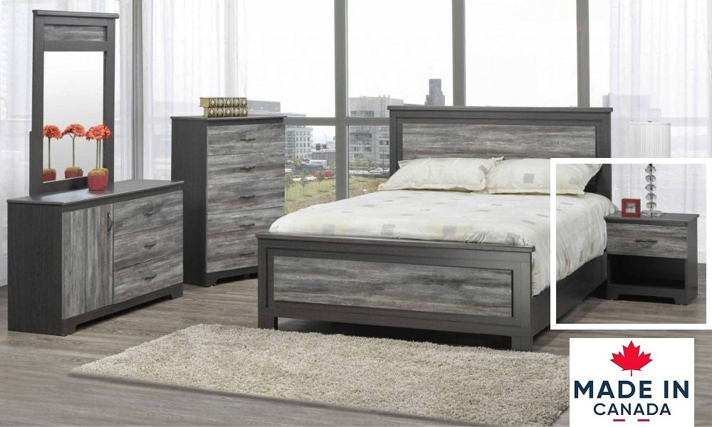 

Sydney Bedroom Furniture Set - 1 Drawer Storage Night Table