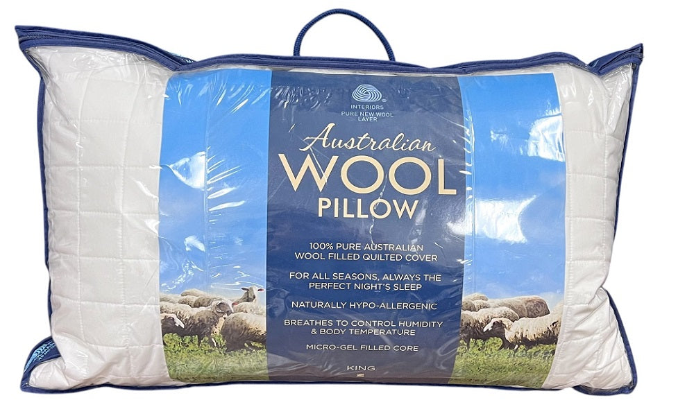 Organics Australian Wool Pillow - Queen