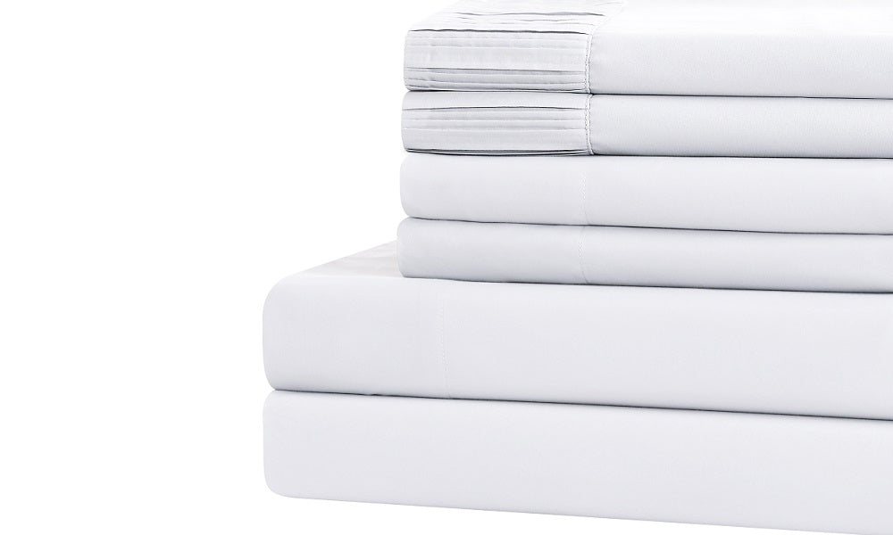 Live Well 6 Piece Eco Friendly Soft Bamboo Sheet Set - White